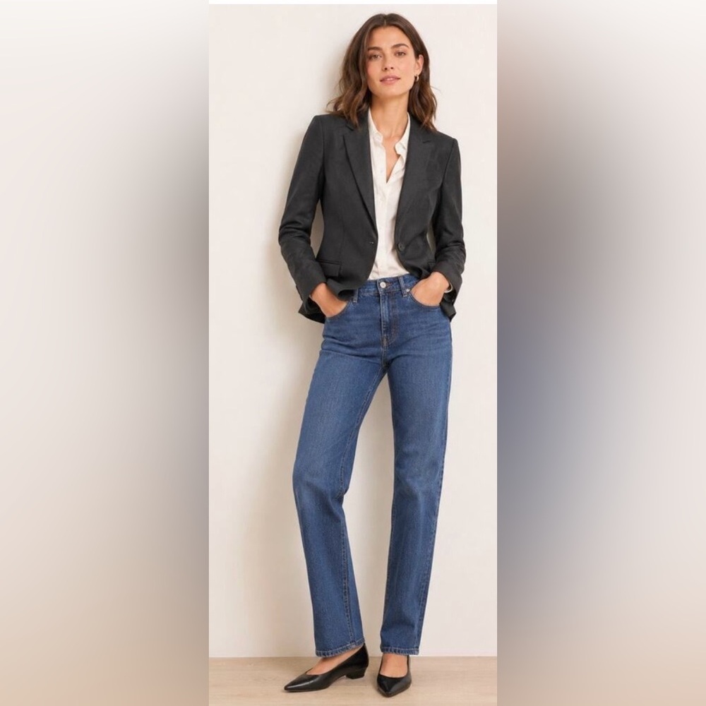 J. Crew Charcoal Grey Textured Wool Two Button Blazer  Style #96382 Size 0